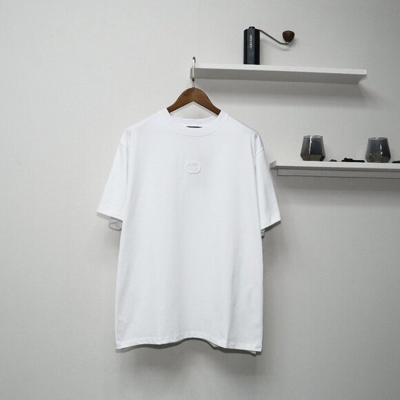 Gucci small double G embroidered patch short sleeve Tees